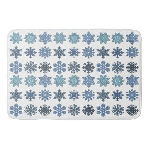 Tapete De Banheiro Flocos de neve