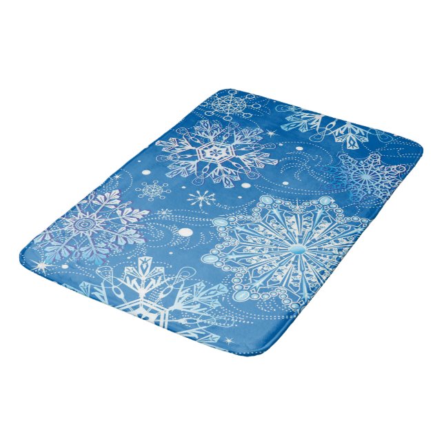 Tapete De Banheiro Flocos de neve Bath Mat (Angulado)