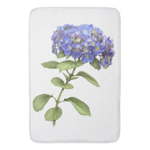 Tapete De Banheiro Flor Azul