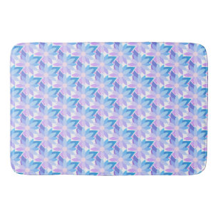 Tapete De Banheiro Flor Azul Roxo bonito