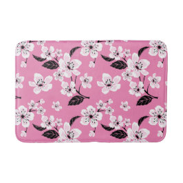 TAPETE DE BANHEIRO FLOR DE CEREJEIRA - SAKURA (ROSA CLARO)