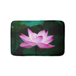 Tapete De Banheiro Flor de Lotus Rosa