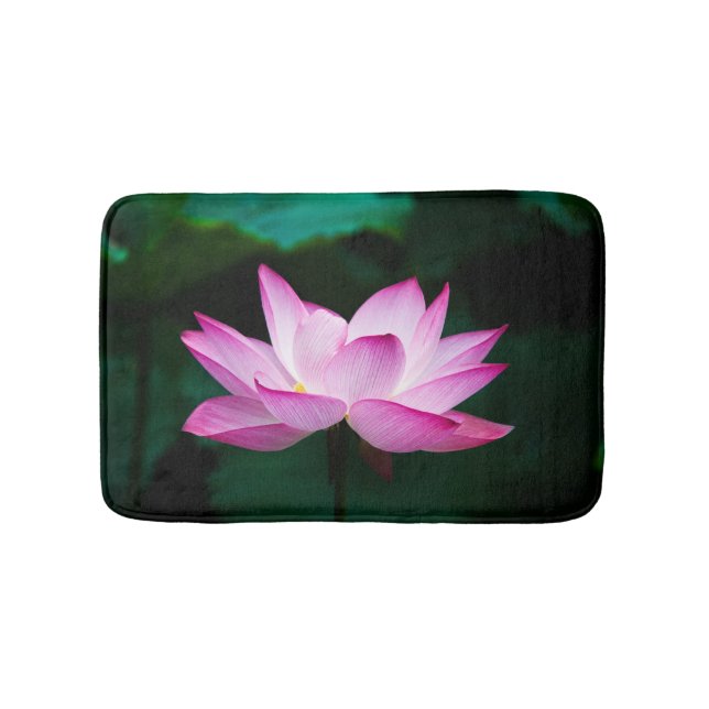 Tapete De Banheiro Flor de Lotus Rosa (frente)