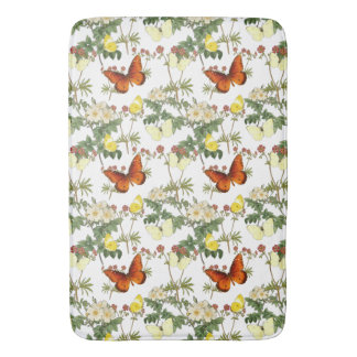 Tapete De Banheiro Flor de maçã e borboletas Imagens do Patrimônio