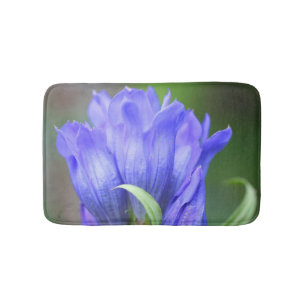 Tapete De Banheiro Flor Gentil Azul