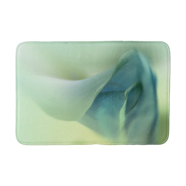 Tapete De Banheiro Flor Romântico em tons azuis (Frente)