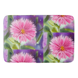 Tapete De Banheiro Flor Roxo