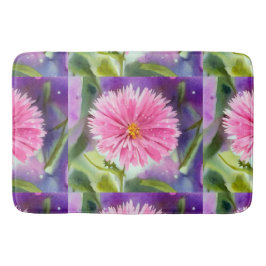 Tapete De Banheiro Flor Roxo