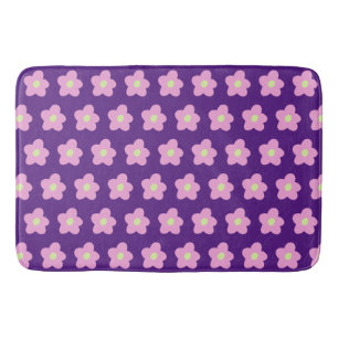 Tapete De Banheiro Flor Roxo