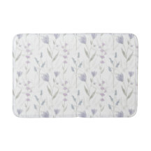 Flor Silvestre Aquarela Roxo Azul