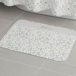 Tapete De Banheiro Flor Silvestre Boho Personalizada