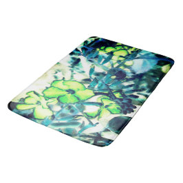 Tapete De Banheiro Flor verde por alteração de cores