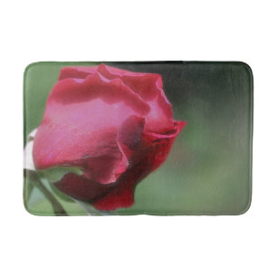 Tapete De Banheiro Flor Vermelho Rosebud Bending