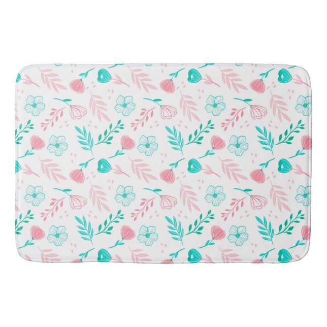 Tapete De Banheiro Floral (Frente)