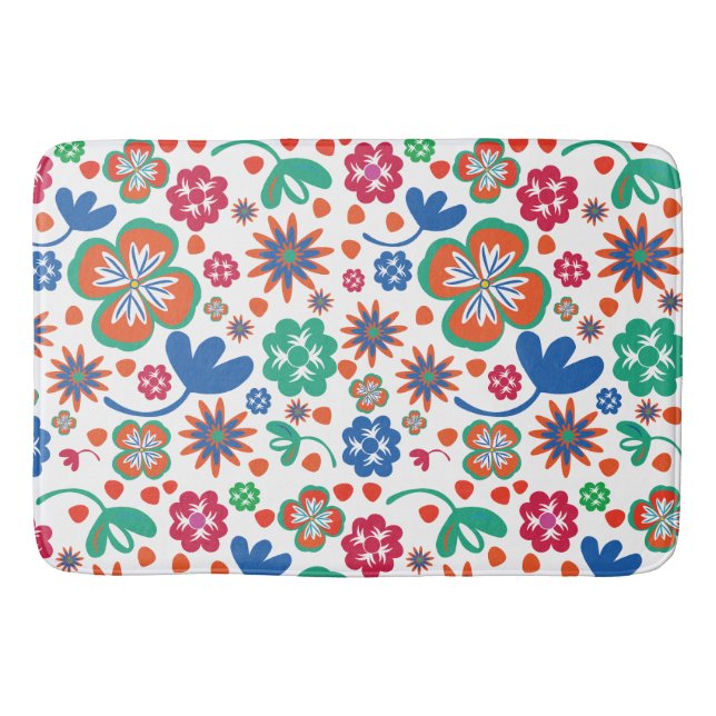 Tapete De Banheiro Floral (Frente)