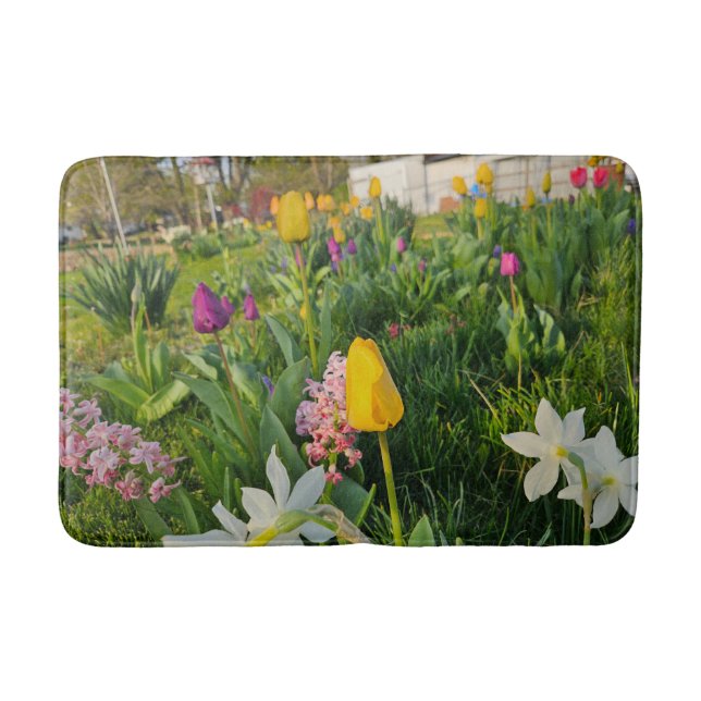 Tapete De Banheiro Floral Bath Mat (Frente)