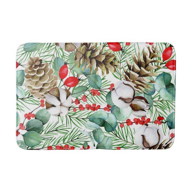 Tapete De Banheiro Floral estético (Frente)