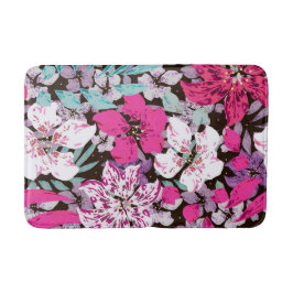 Tapete De Banheiro Floral estético