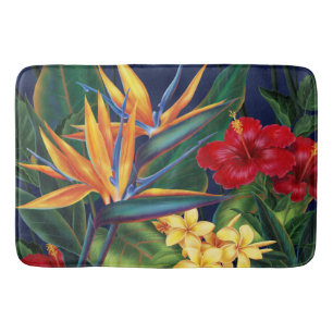 Tapete De Banheiro Floral havaiano do paraíso tropical