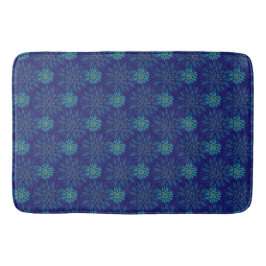 Tapete De Banheiro Floral Patterno Bath Mat