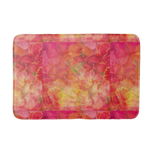 Tapete De Banheiro Floral Themed Bath Mat (Frente)