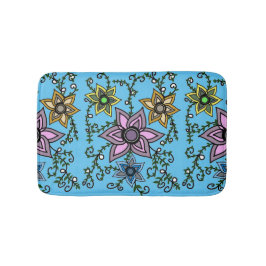 Tapete De Banheiro flores