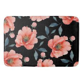 Tapete De Banheiro Flores à noite