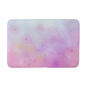 Tapete De Banheiro Flores abstrato Rainbow na Watercolor