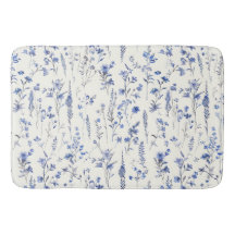 Flores Brancas e Azuis