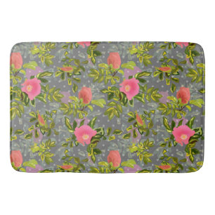 Tapete De Banheiro Flores cor-de-água, cor-de-rosa, flores botânicas