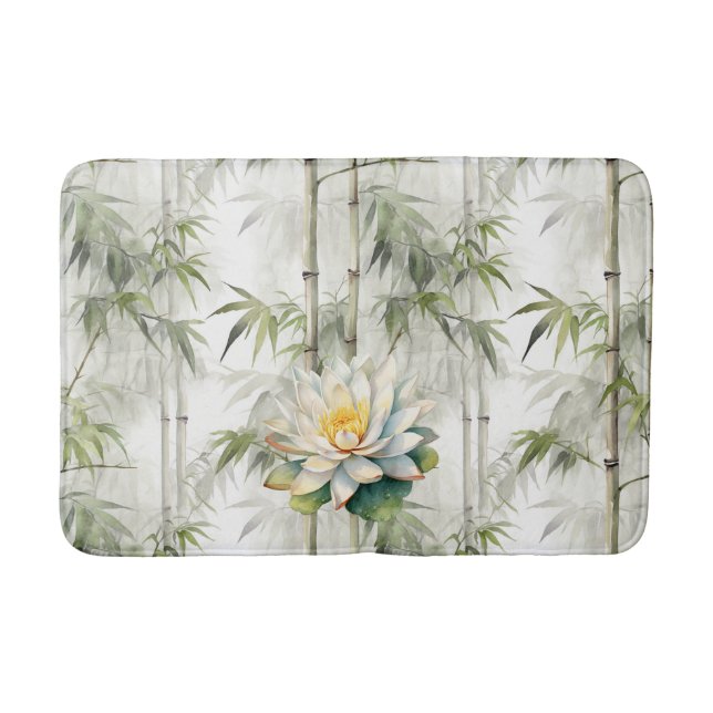 Tapete De Banheiro Flores de Lótus Serenidade  (Frente)