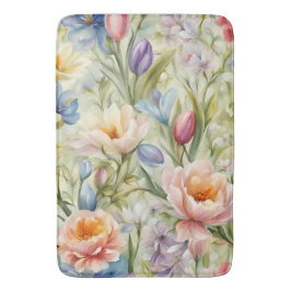 Tapete De Banheiro Flores de primavera sofisticadas e refinadas. Pint