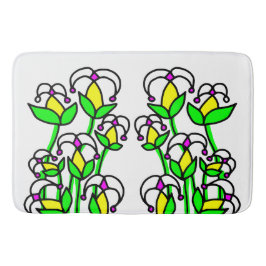 Tapete De Banheiro Flores de primavera Whimsical 41