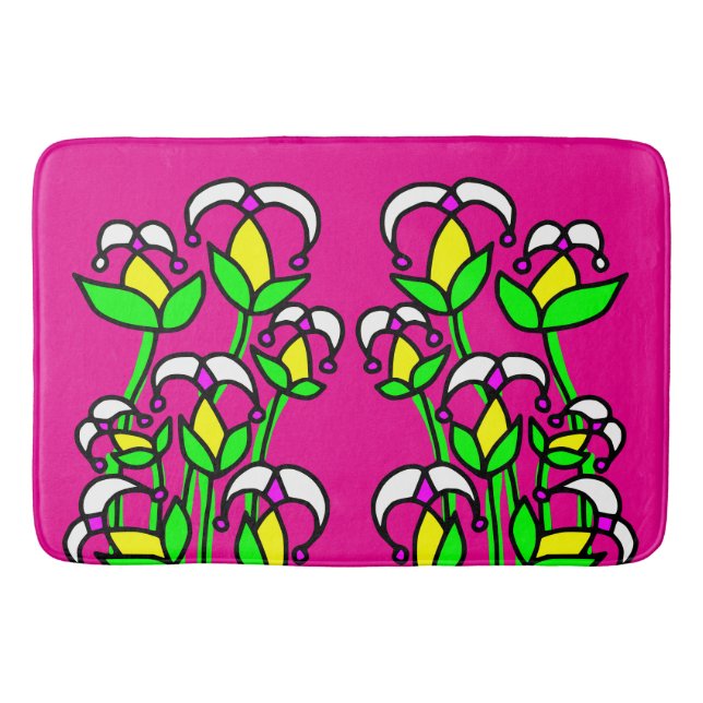 Tapete De Banheiro Flores de primavera Whimsical 41 (Frente)