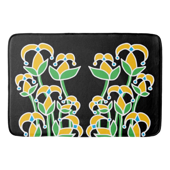 Tapete De Banheiro Flores de primavera Whimsical 41 (Frente)