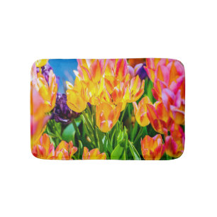 Tapete De Banheiro Flores de Tulipas - Farinhas