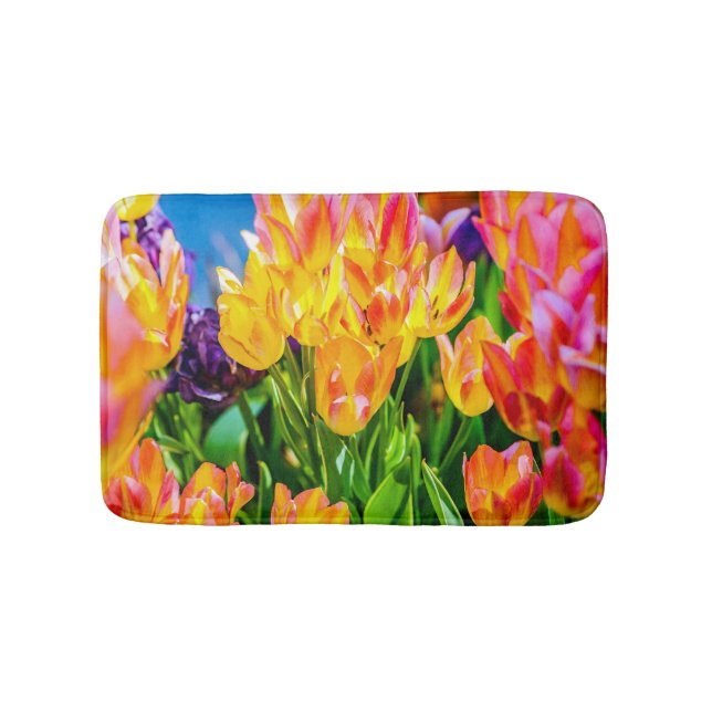 Tapete De Banheiro Flores de Tulipas - Farinhas (frente)