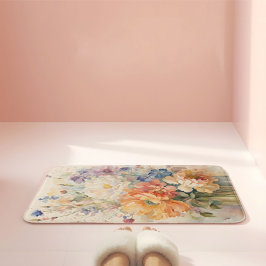 Tapete De Banheiro flores em vaso