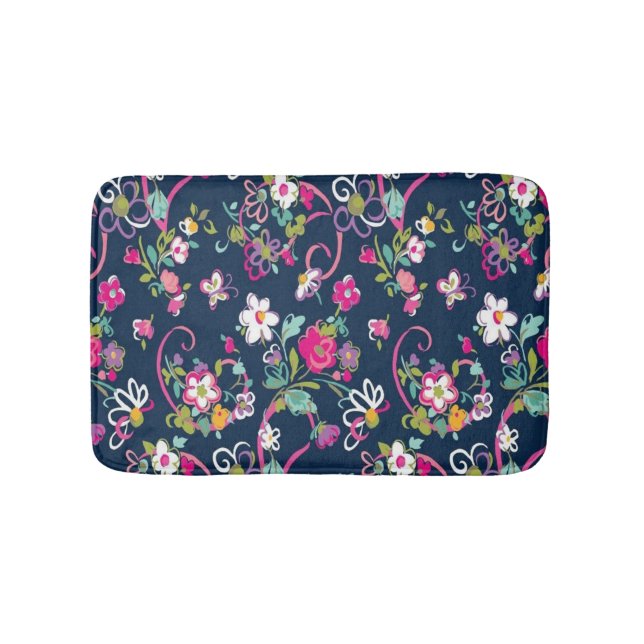 Tapete De Banheiro Flores Femininas Clássicas (frente)