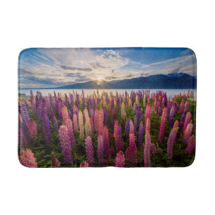 Tapete De Banheiro Flores Lupinas Nova Zelândia