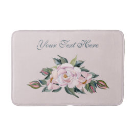 Tapete De Banheiro Flores Rosa Magnólia