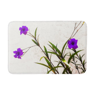 Tapete De Banheiro Flores roxas na brisa