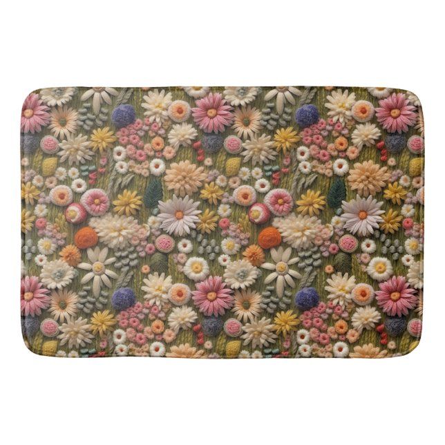 Tapete De Banheiro Flores selvagens (Frente)