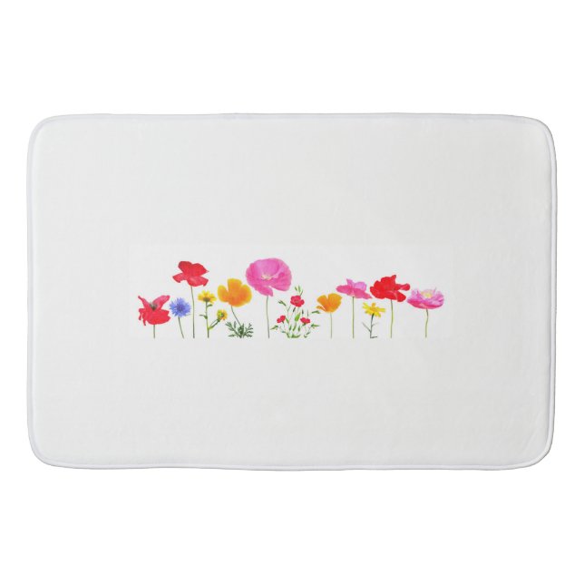 Tapete De Banheiro flores selvagens do prado (Frente)