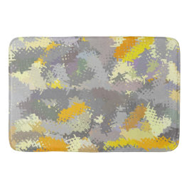 Tapete De Banheiro Floresta Amarela e Cinza