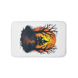 Tapete De Banheiro Floresta Assombrada � Camiseta da Natureza de Hall
