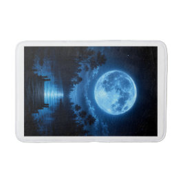 Tapete De Banheiro Floresta Celestial Iluminada pela Lua Estética