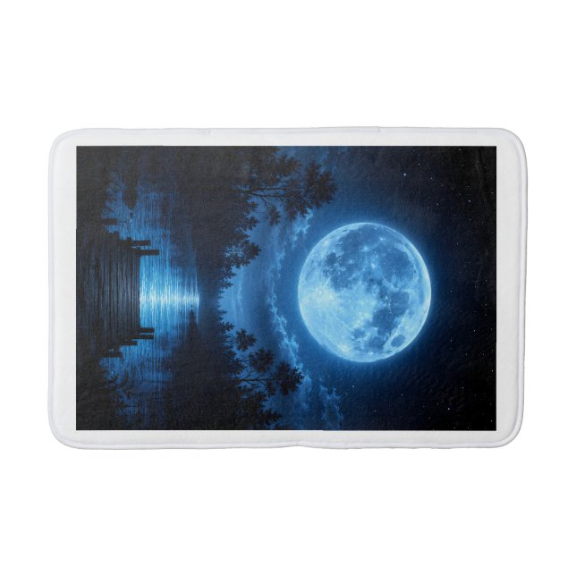 Tapete De Banheiro Floresta Celestial Iluminada pela Lua Estética (Frente)