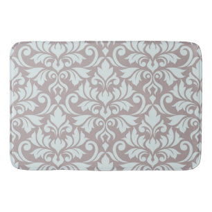 Tapete De Banheiro Flourish Damask Lg Pattern Duck Egg Blue no Taupe