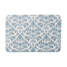 Tapete De Banheiro Flourish Damask Lg Patterno Blue on Cream